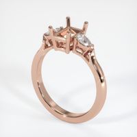14K Rose Gold Three Stone Ring Setting Video