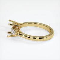 18K Yellow Gold Three Stone Ring Setting Image