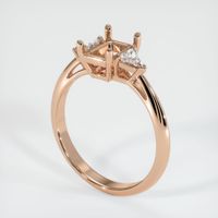 18K Rose Gold Three Stone Ring Setting Video