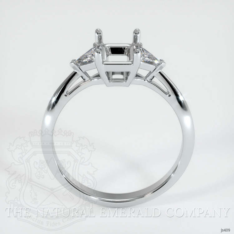 Silver Three Stone Ring Setting
