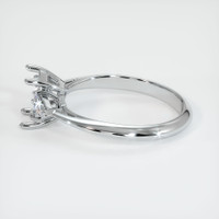 10K White Gold Three Stone Ring Setting Image