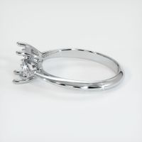 14K White Gold Three Stone Ring Setting Image