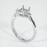 18K White Gold Three Stone Ring Setting Video