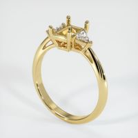  Emerald Ring 3.30 Ct., 18K Yellow Gold Combination Setting
