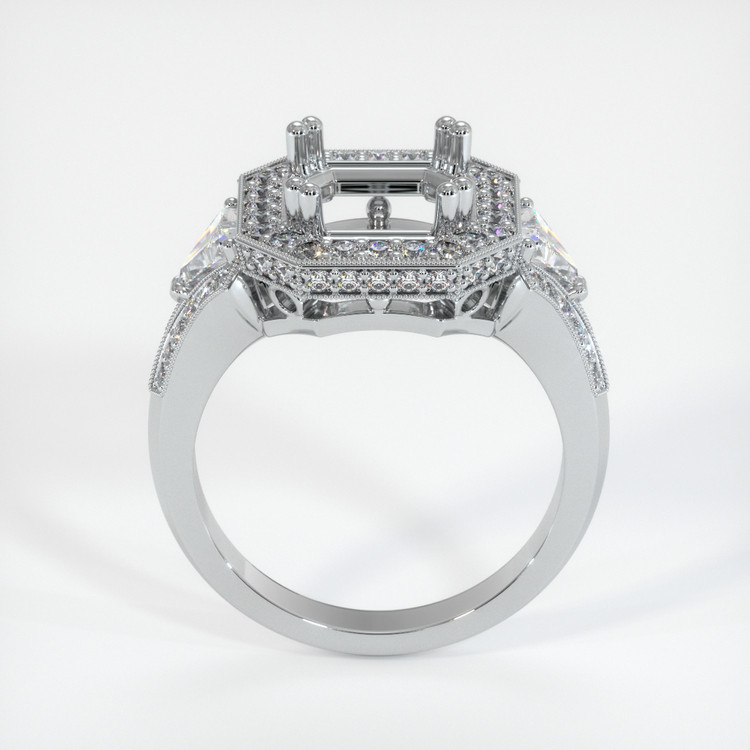 Platinum 950 Antique Style Ring Setting
