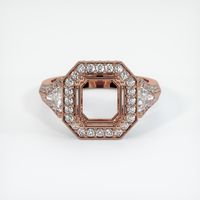 14K Rose Gold Antique Style Ring Setting Image