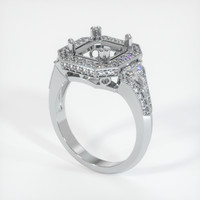 10K White Gold Antique Style Ring Setting Video