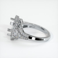 10K White Gold Antique Style Ring Setting Image