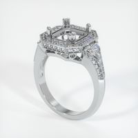 18K White Gold Antique Style Ring Setting Video