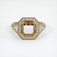 10K Yellow Gold Antique Style Ring Setting Image