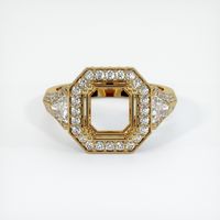 14K Yellow Gold Antique Style Ring Setting Image