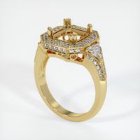 18K Yellow Gold Antique Style Ring Setting Video