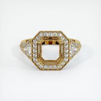 18K Yellow Gold Antique Style Ring Setting Image