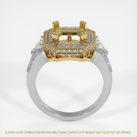 18K Yellow & White Antique Style Ring Setting Image