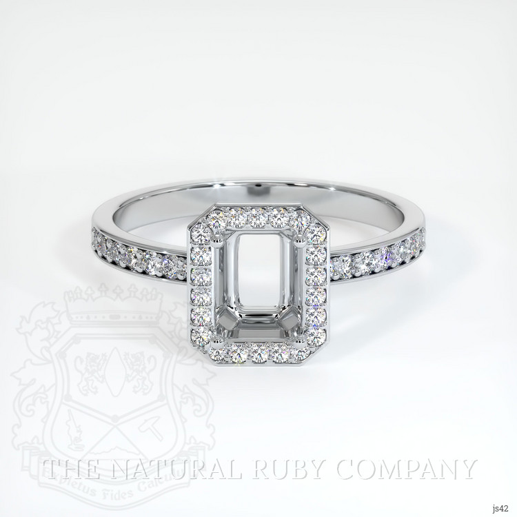 Silver Pave Ring Setting