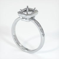 10K White Gold Pave Ring Setting Video