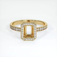 10K Yellow Gold Pave Ring Setting Image