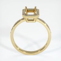 14K Yellow Gold Pave Ring Setting Image