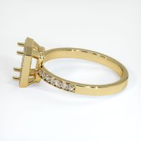 18K Yellow Gold Pave Ring Setting Image