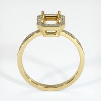 18K Yellow Gold Pave Ring Setting Image