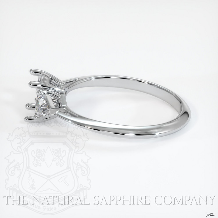 Platinum 950 Three Stone Ring Setting