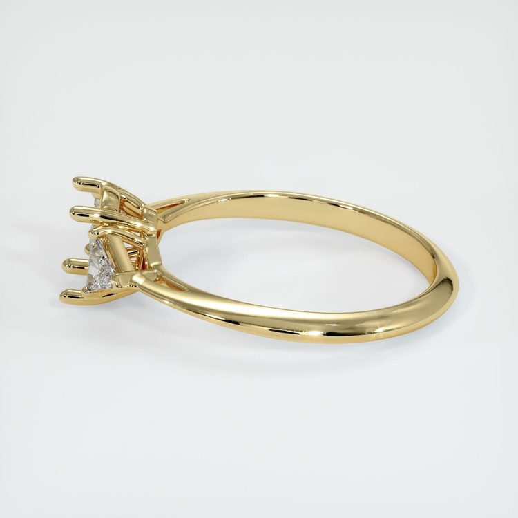 14K Yellow Gold Three Stone Ring Setting