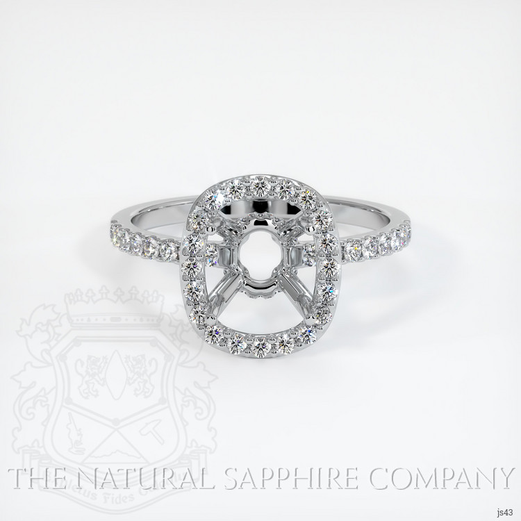 Platinum 950 Pave Ring Setting