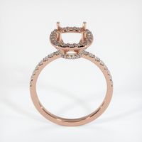 14K Rose Gold Pave Ring Setting Image