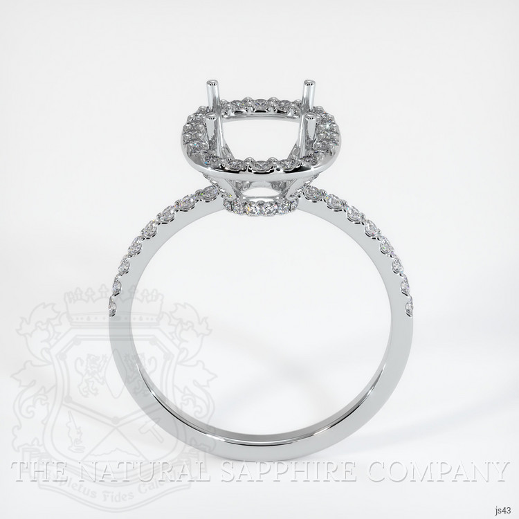 Silver Pave Ring Setting