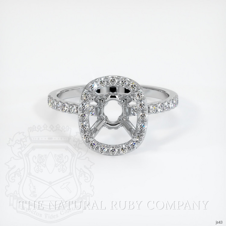 10K White Gold Pave Ring Setting