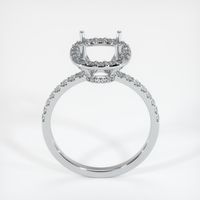 14K White Gold Pave Ring Setting Image