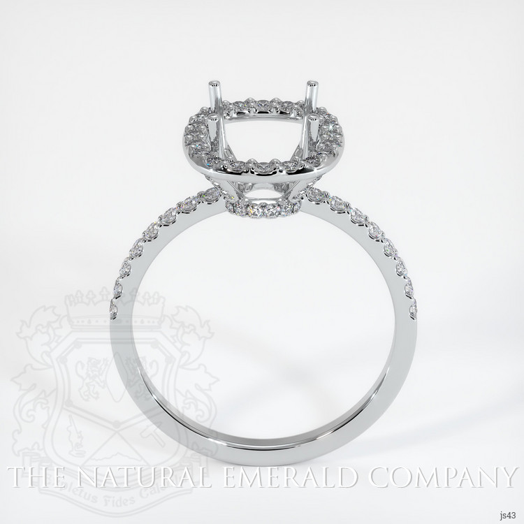18K White Gold Pave Ring Setting