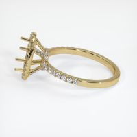 14K Yellow Gold Pave Ring Setting Image