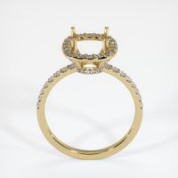 14K Yellow Gold Pave Ring Setting Image