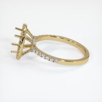 18K Yellow Gold Pave Ring Setting Image