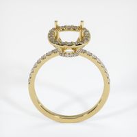 18K Yellow Gold Pave Ring Setting Image