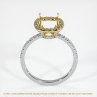 18K Yellow & White Pave Ring Setting Image