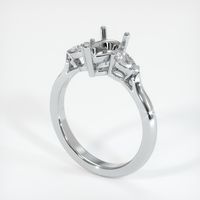 Platinum 950 Three Stone Ring Setting Video