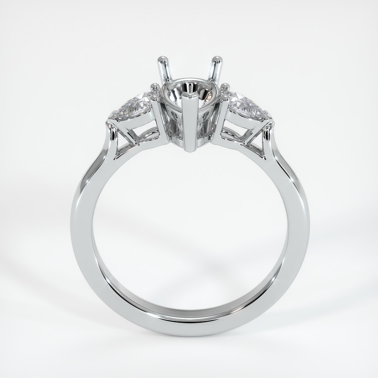Silver Three Stone Ring Setting