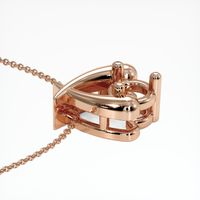14K Rose Gold Solitaire Pendant Setting Image