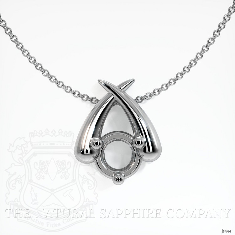 Silver Solitaire Pendant Setting