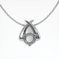 18K White Gold Solitaire Pendant Setting Video