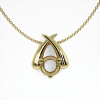 10K Yellow Gold Solitaire Pendant Setting Video
