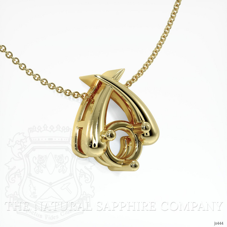 10K Yellow Gold Solitaire Pendant Setting