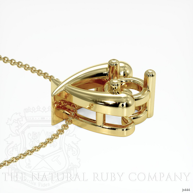 14K Yellow Gold Solitaire Pendant Setting