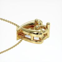 18K Yellow Gold Solitaire Pendant Setting Image
