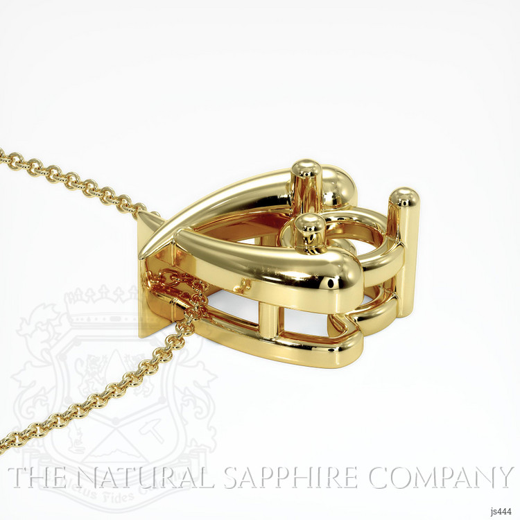 18K Yellow Gold Solitaire Pendant Setting