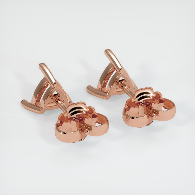 14K Rose Gold Studs Earring Setting