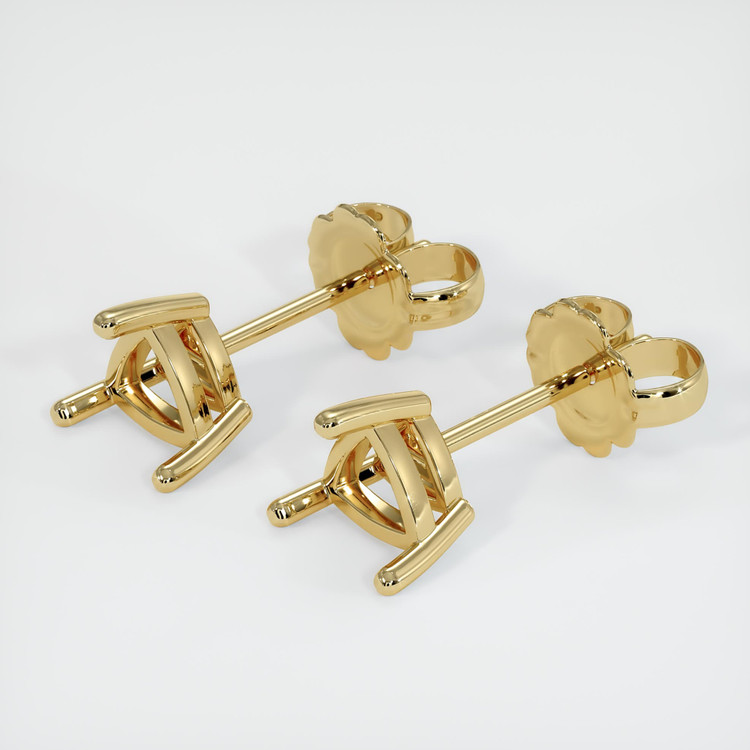 14K Yellow Gold Studs Earring Setting