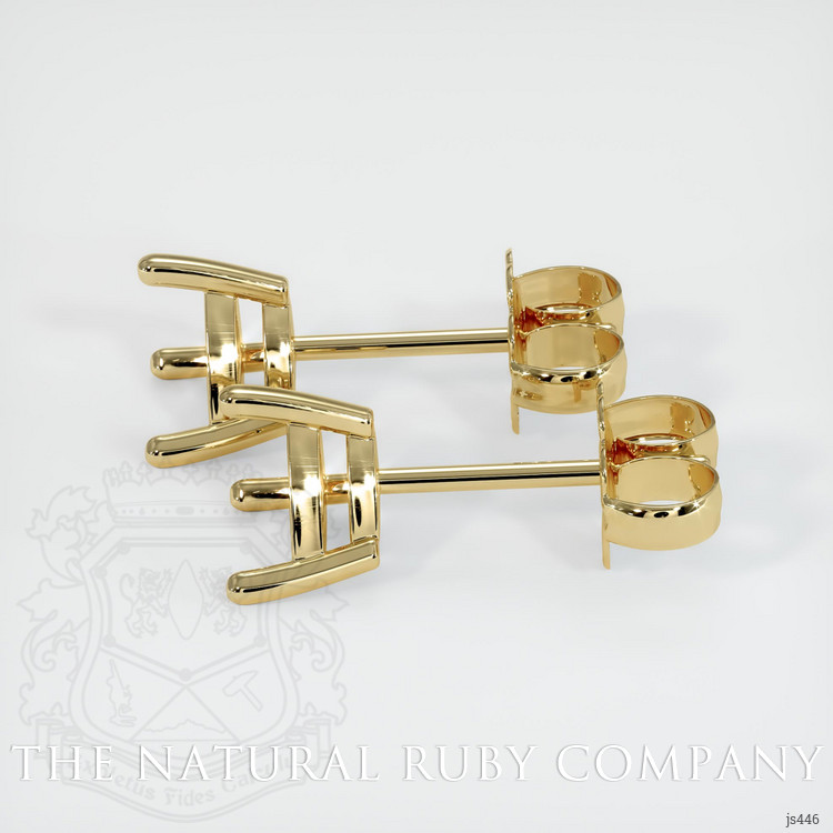 14K Yellow Gold Studs Earring Setting